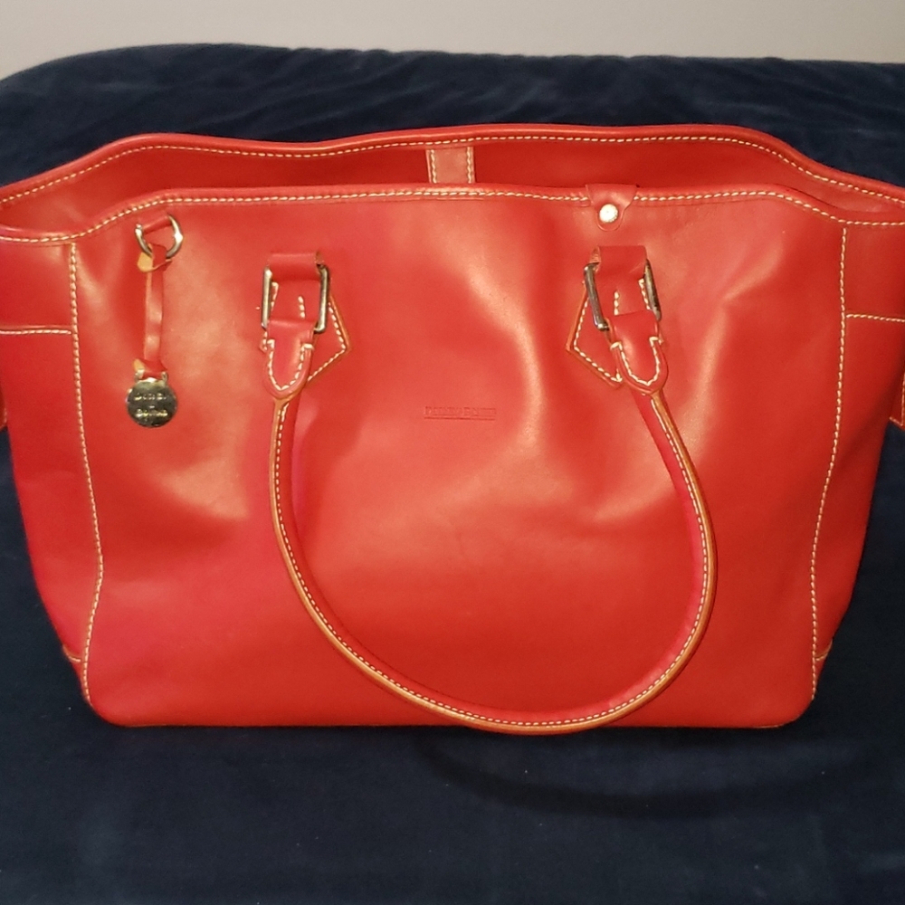 Dooney and Burke red shoulder hand bag